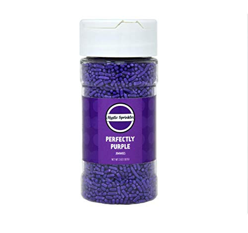 Mystic Sprinkles Perfectly Purple Jimmies Sprinkles 3oz Bottle