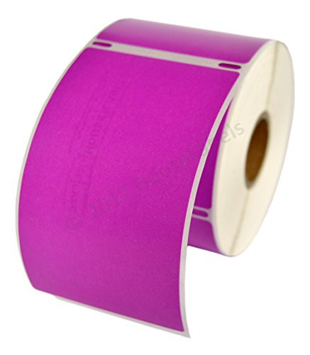 HOUSELABELS Compatible DYMO 30256 Purple Shipping Labels  2-5 16" x 4"  Compatible with Rollo  DYMO LW Printers  1 Roll   300 Labels per Roll