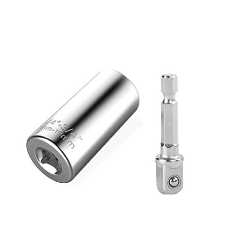 Universal Socket,Multi-Function Professional Universal Socket Wrench Set Power Drill Adapter Tools Gift (7-19mm) for Dad,Father,Men,Him,Husband,DIY Handyman Women Universal Socket,Multi-Function Professional Universal Socket Wrench Set Power Drill Adapter Tools Gift (7-19mm) for Dad,Father,Men,Him,Husband,DIY Handyman Women