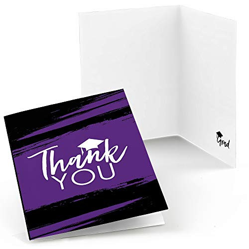 Purple Grad - Best is Yet to Come - Purple Graduation Party Thank You Cards  8 Count