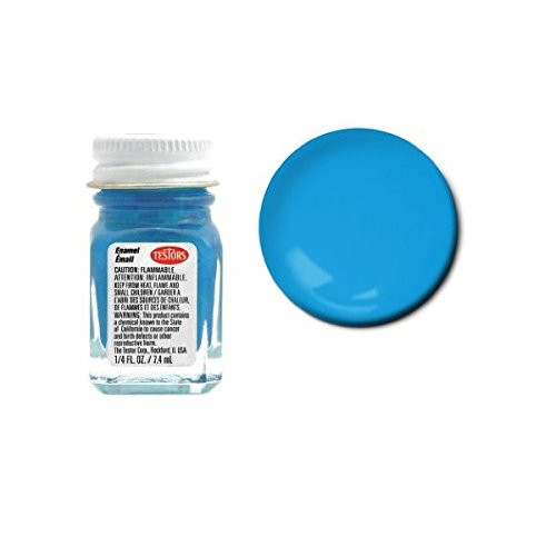 Testors Enamel 1 4 Oz Bottle Flat Sky Blue