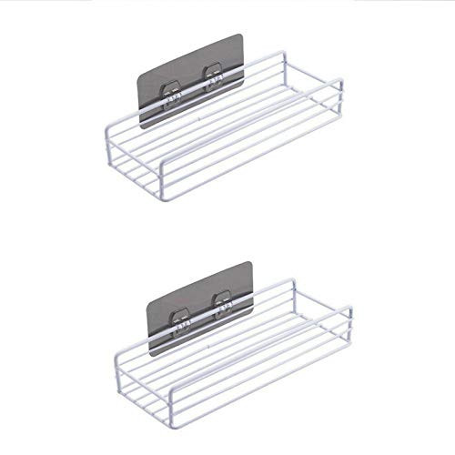 Corner Shower Caddy Bathroom Organizer  2 Tier Adhesive Shower Storage Shelf Rack Basket  Kitchen Organizer Storage No Drilling Aluminium Corner Shelf for Bathroom Toilet Kitchen Dorm  Rectangle  White Corner Shower Caddy Bathroom Organizer  2 Tier Adhesive Shower Storage Shelf Rack Basket  Kitchen Organizer Storage No Drilling Aluminium Corner Shelf for Bathroom Toilet Kitchen Dorm  Rectangle  White