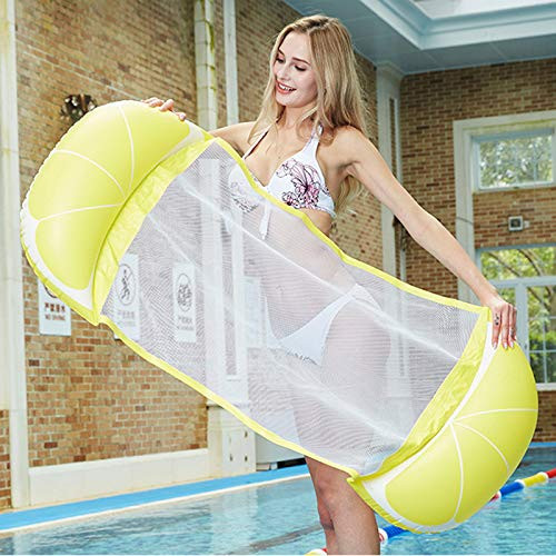 Water Hammock  Pool Lounger Float Hammock Inflatable Rafts Floating Chair Pool Float for Adults and Kids  Orange