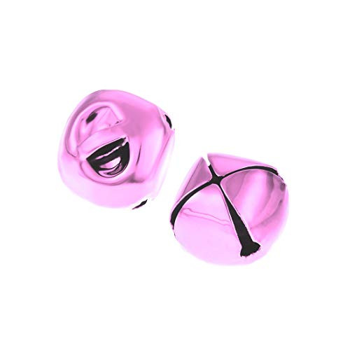 uxcell Jingle Bells 17mm 0.67-Inch 40pcs Craft Bells Bulk DIY Bells for Christmas Festival Decoration Party Home Light Pink uxcell Jingle Bells 17mm 0.67-Inch 40pcs Craft Bells Bulk DIY Bells for Christmas Festival Decoration Party Home Light Pink