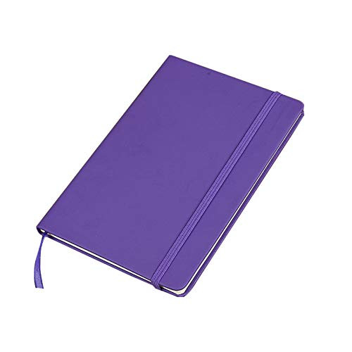 Classic Lined Notebook Journal Recycled Ruled Journal Notebook Hardcover Notebook Daily Writing Notebook with Elastic Band for School Office Home  Purple