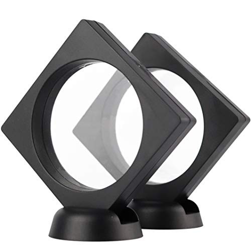 PETIDEA 2PCS 3D Floating Display Case Holder Suspension Frame for Championship Ring Challenge Coin AA Medallion Jewelry Pin Specimen Show Case Without Rings PETIDEA 2PCS 3D Floating Display Case Holder Suspension Frame for Championship Ring Challenge Coin AA Medallion Jewelry Pin Specimen Show Case Without Rings