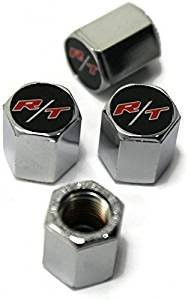 4pcs Chrome Dodge R/T Logo Valve Stem Cap Cover Fit For Dodge Car Model