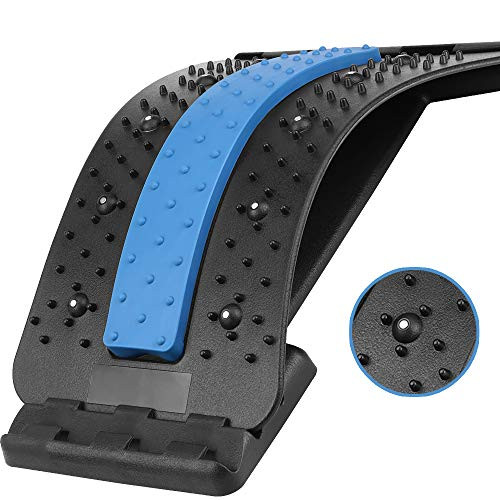 Back Stretcher  Spine Deck Multi-Level Lumbar Stretching Device for Spinal Stenosis Herniated Disc Sciatica Scoliosis Pain Relief