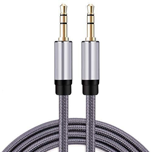 Hymeca AUX Cable 20ft 3.5mm TRS Auxiliary Audio Cable Nylon Braided Male to Male AUX Cord Compatible Car Home Stereos Speaker iPhone iPod iPad Headphones Echo Dot Hymeca AUX Cable 20ft 3.5mm TRS Auxiliary Audio Cable Nylon Braided Male to Male AUX Cord Compatible Car Home Stereos Speaker iPhone iPod iPad Headphones Echo Dot