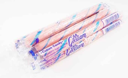 Cotton Candy Pink  and  Blue Old Fashioned Hard Candy Sticks  10 Count  Individually Wrapped