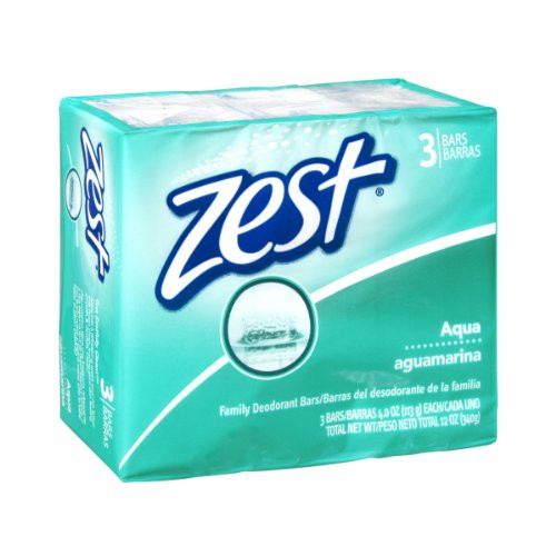 Zest Aqua Deodorant Bar Soap 3 ct
