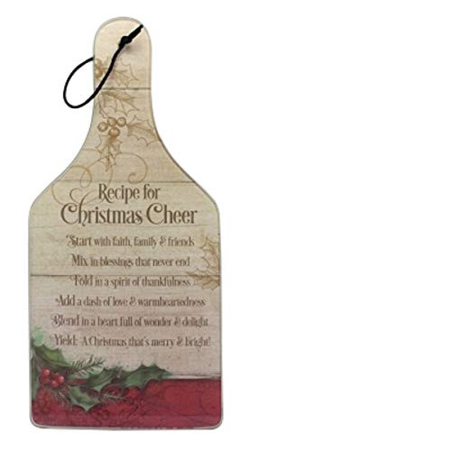 Abbey Gift Recipe for Christmas Cheer Handle Cutting Board  Multi