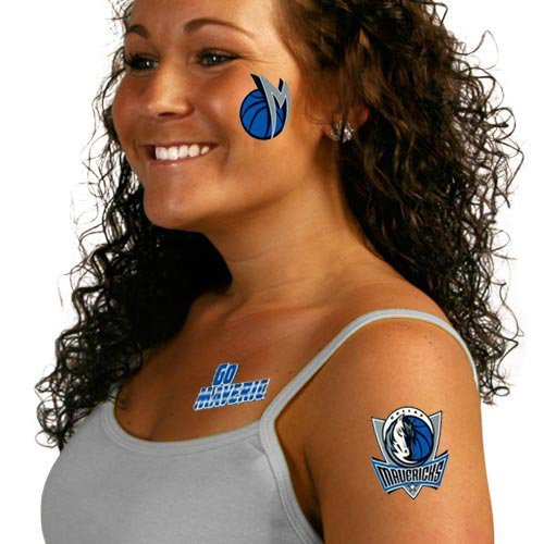 WinCraft NBA Dallas Mavericks Temporary Tattoos One Size Team Color WinCraft NBA Dallas Mavericks Temporary Tattoos One Size Team Color