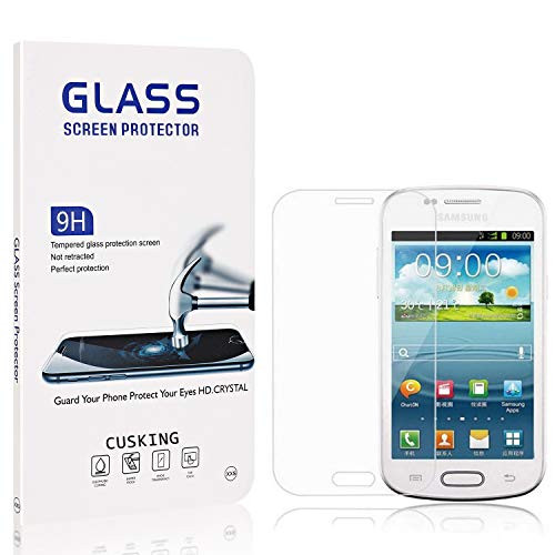 Screen Protector for Galaxy Core Plus  CUSKING Ultra Clear Screen Protector for Samsung Galaxy Core Plus  9H Hardness Tempered Glass  Ultra Clear  Anti Scratch  1 Pack
