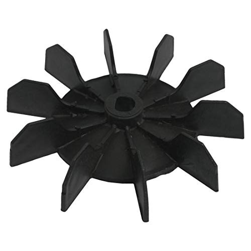 PULLANDSMILES Best Replacement 0.5" Inner Bore 10 Impeller Air Compressor Motor Fan Blade Black