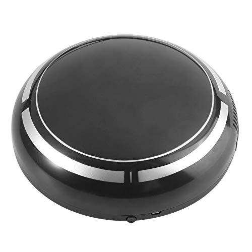 Robot Vacuum Cleaner  Smart Self-Charging Robotic Vacuum USB Rechargeable Smart Automatic Robotic Household Floor Cleaner Dust Sweeping Machine for Pet Hair  Carpets  Hard Floors Black