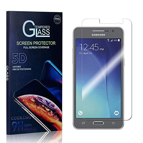 CUSKING Screen Protector for Galaxy Grand Prime  Tempered Glass Screen Protector Film for Samsung Galaxy Grand Prime  Bubble Free  9H Hardness Anti Fingerprint  1 Pack