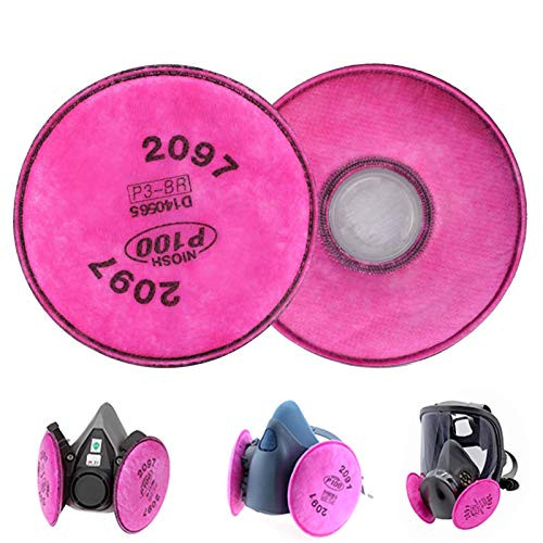 2PCS  1 Pairs  Particulate Filter Compatible with 2097  Installed on P100 Filter Retainer Replacement for 6000 7000 FF-4