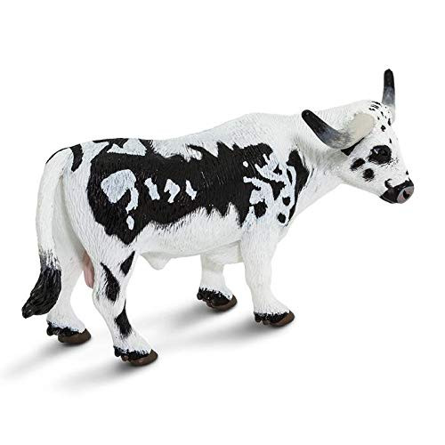 Safari Ltd. Safari Farm - Texas Longhorn Bull - Phthalate  Lead and BPA Free - For Ages 3Plus