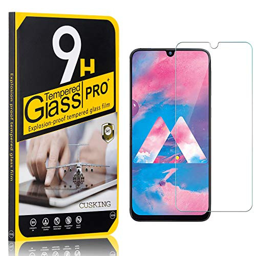 9H Screen Protector Compatible with Galaxy A20S  CUSKING Tempered Glass Screen Protector for Samsung Galaxy A20S  Anti Scratch  High Transparency  1 Pack