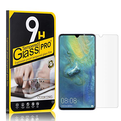 9H Screen Protector Compatible with Huawei Mate 20X  CUSKING Tempered Glass Screen Protector for Huawei Mate 20X  Anti Scratch  High Transparency  1 Pack