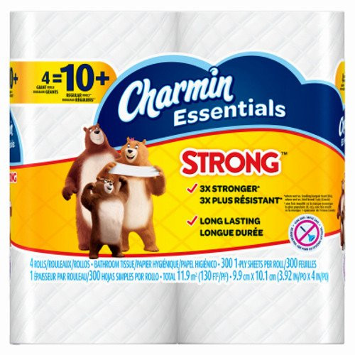 Procter  and  Gamble 4 Giant Rolls Charmin Essentials Strong Bath Tissue  8 oz