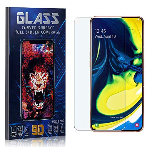 Screen Protector for Galaxy A90  CUSKING HD Crystal Clear Tempered Glass Screen Protector for Samsung Galaxy A90  Bubble Free  9H Hardness  1 Pack