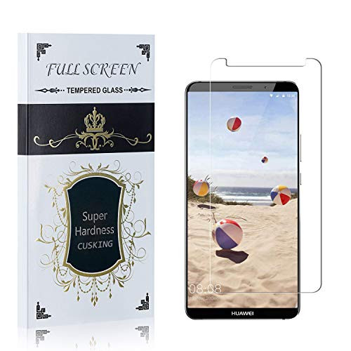 CUSKING Screen Protector for Huawei Mate 10 Pro  HD Crystal Clear Tempered Glass Screen Protector for Huawei Mate 10 Pro  9H Hardness  Bubble Free  1 Pack