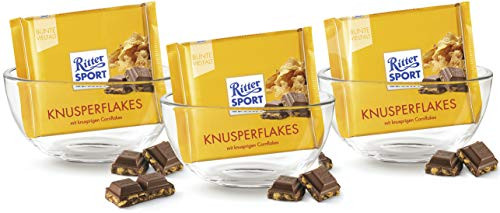 Milk chocolate with Cornflakes 3 x 100 g Ritter Sport Germany Milk chocolate with Cornflakes 3 x 100 g Ritter Sport Germany