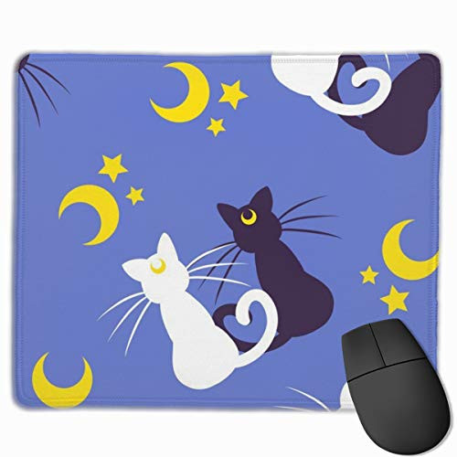 Mouse Pad Sailor Moon Moon Kitties Mousepad Non-Slip Rubber Gaming Mat Rectangle Pads for Computers Laptop Mouse Pad
