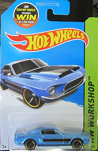 Hot Wheels 2015 HW Workshop  '68 Shelby GT500  Blue  Die-Cast Vehicle 226 250 Win Card