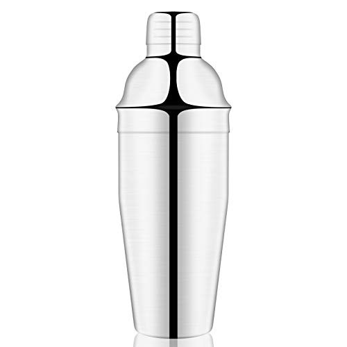 KaPong Cocktail Shaker  25 oz Bartender Kit  Martini Shaker  Stainless Steel  Bar Set  Drink Mixer Built-in Strainer