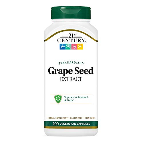 21st Century Grape Seed Extract Veg Capsules  200 Count  21956