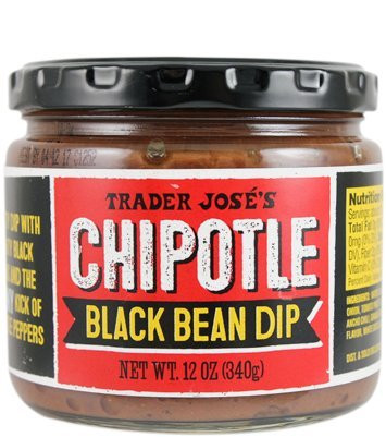 Trader Joes Chipotle Black Bean Dip NET WT. 12 OZ  340g