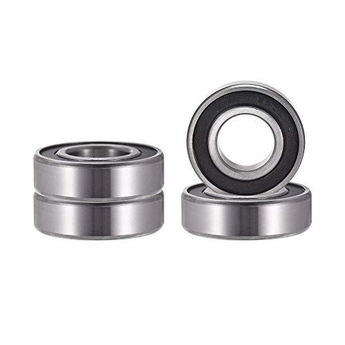 BELLA BAYS 4 pcs 6205-2RS Double Rubber Sealed Ball Bearings 25x52x15mm Lubricated Chrome Steel Deep Groove Ball Bearings BELLA BAYS 4 pcs 6205-2RS Double Rubber Sealed Ball Bearings 25x52x15mm Lubricated Chrome Steel Deep Groove Ball Bearings