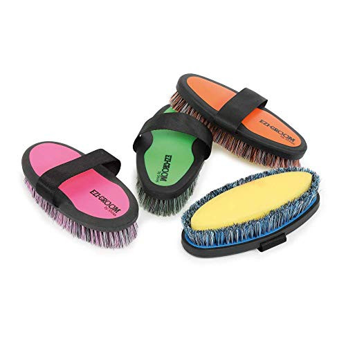 Shires Ezi-Groom Grip Body Wash Brush  Bright Blue