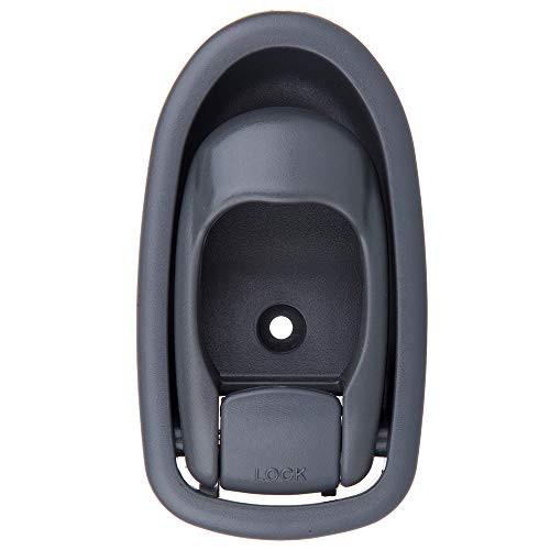 LUJUNTEC Interior Door Handle Driver Side Replacement for 2001-2004 for Kia Spectra Gray