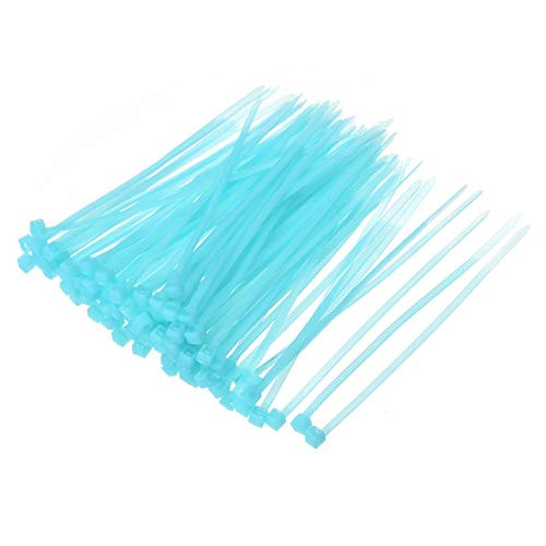 uxcell Nylon Cable Ties 4-Inch Self-Locking Zip Ties 0.09-Inch Width Blue 500pcs