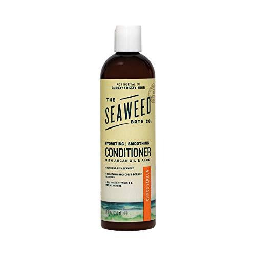 The Seaweed Bath Co. Smoothing Conditioner  Citrus Vanilla  Natural Organic Bladderwrack Seaweed  Vegan and Paraben Free  12oz