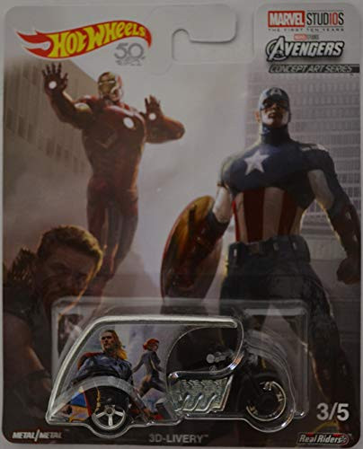 Hot Wheels 2018 Pop Culture Avengers 3D-Livery Marvel Studios 1:64 Scale Collectible Die Cast Model Car