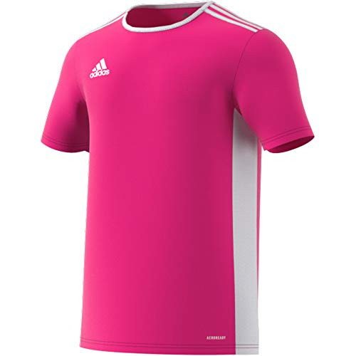 adidas mens Youth Entrada 18 Jersey Pink White Youth Medium