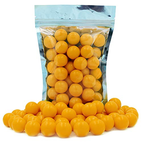 Gum Balls Fruit Flavored  Candy Buffet Treats  Machine Size Refills  Kosher Certified Parve  1" Inch  Orange  1 Pound