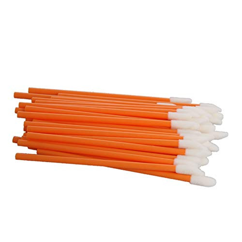 Utoolmart Disposable Lip Brushes Make Up Brush Lipstick Lip Gloss Wands Applicator Tool Orange 50pcs