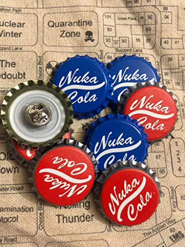 Nuka Cola Blue Bottle Cap Pin Quantum  one  1  Pin FallOut Fall Out PS5 Playstation