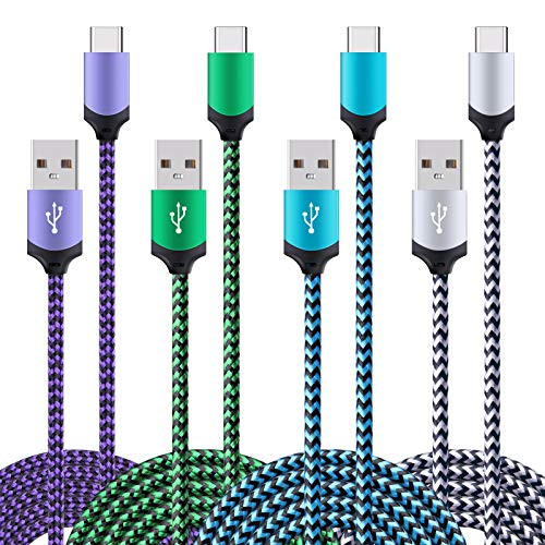 USB Type C Charging Cable Fast Charge for Samsung Galaxy Note 21 20 Ultra 10 S21Plus S21 Ultra S20 FE Ultra 5G A51 A71 A11 A01 A20 S10  6ft Nylon Braided Charger Cord for Google Pixel 5a 4a 5g 4XL 3a 3XL