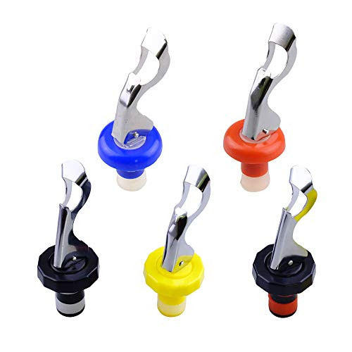 Wine Stopper, Wbeng 5 Packs Silicone Wine Stoppers, Manual Beverage Bottle Stopper, Wine Bottle Cork, Assorted Colors (5PCS) Wine Stopper, Wbeng 5 Packs Silicone Wine Stoppers, Manual Beverage Bottle Stopper, Wine Bottle Cork, Assorted Colors (5PCS)