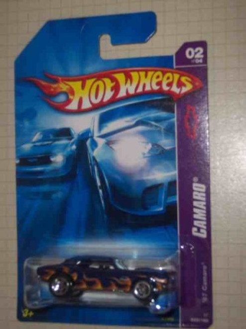 Camaro Series 2 1967 Camaro Dark Blue 5-Spoke 2007-42 Collectible Collector Car Mattel Hot Wheels
