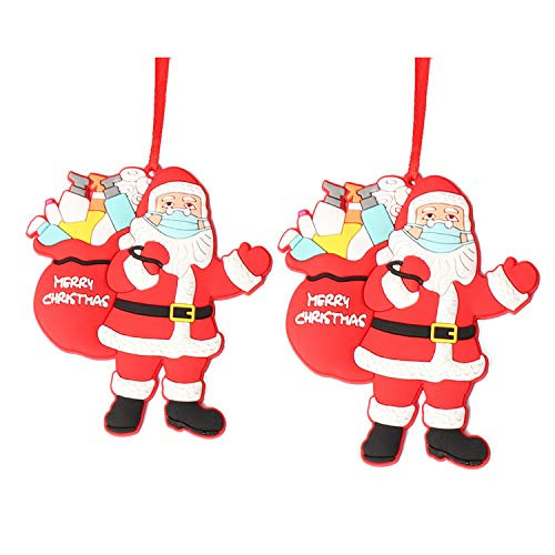 Santa Ornaments with Face Mask christmas tree ornaments Santa Claus Wearing Mask 2020 Christmas Ornament?Christmas Keepsake Xmas Tree Decoration Hanging Pendant Creative Gift for Family 2Pc Santa Ornaments with Face Mask christmas tree ornaments Santa Claus Wearing Mask 2020 Christmas Ornament?Christmas Keepsake Xmas Tree Decoration Hanging Pendant Creative Gift for Family 2Pc