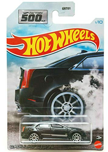 DieCast Hotwheels Cadi CTS-V  Black  1 10 - Factory 500