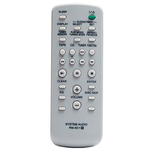RM-SC1 Replacement Remote Control Applicable for Sony Mini Hi-Fi Stereo System MHC-GX450 CMT-NE3 MHC-GX250 MHCGX450 CMTNE3 MHCGX250